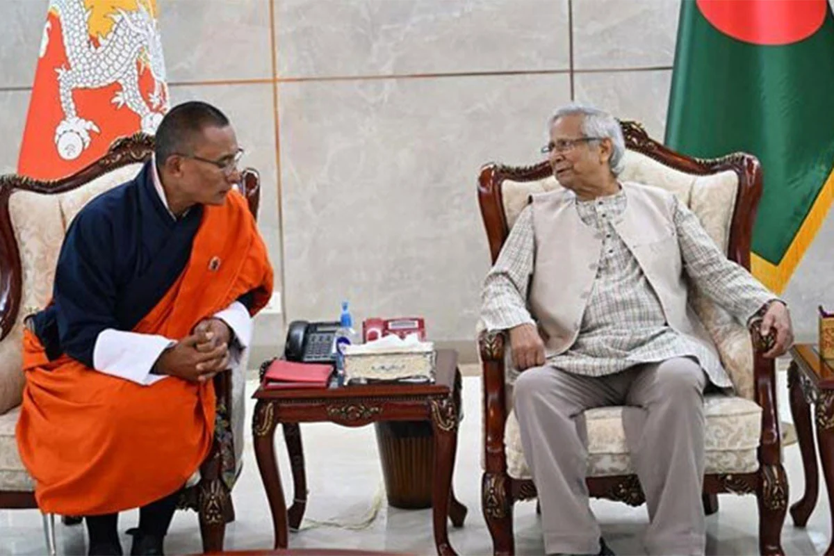 প্রধান উপদেষ্টার সঙ্গে ভুটানের প্রধানমন্ত্রীর বৈঠক younus-vutan pm